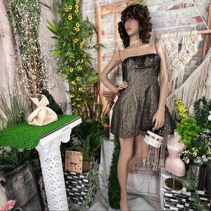 Black/Gold Shimmery Mini dress